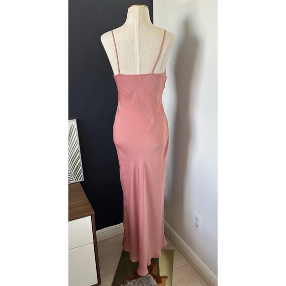 ZARA BLOGGERS FAVE SATIN EFFECT Buttoned Slip Midi Dress Wedding - Picture 8 of 10